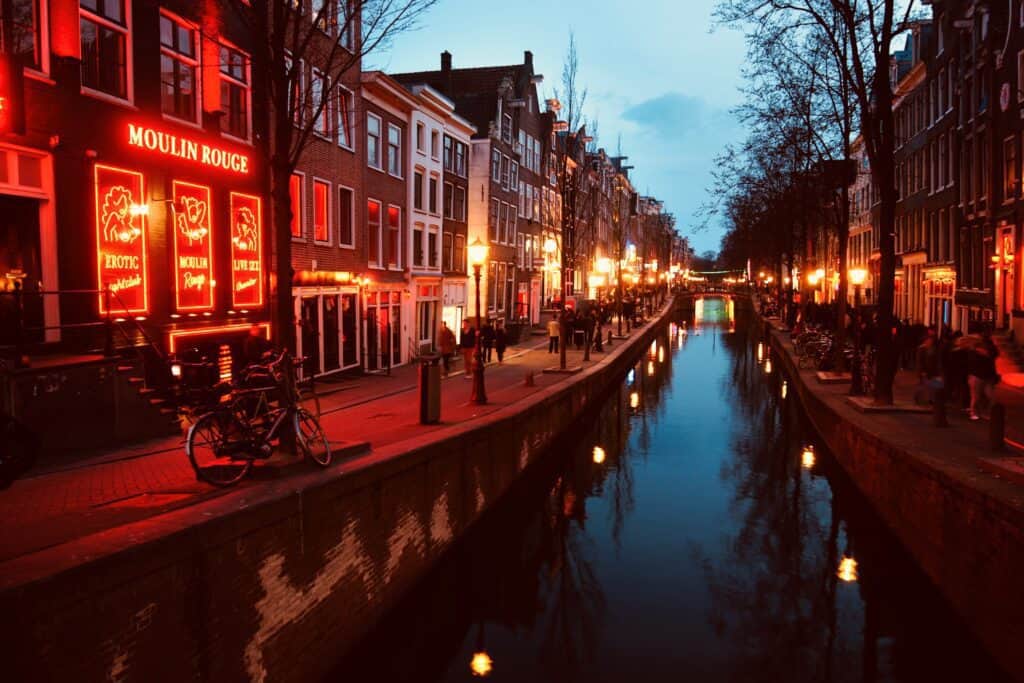 Red light district. De Wallen. Amsterdam. The Netherlands. 